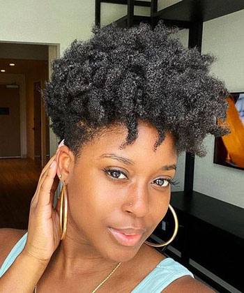 natural short haircuts black women 2022