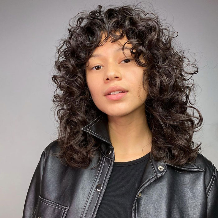 81 Best Ways to Pair Curly Hair with Bangs