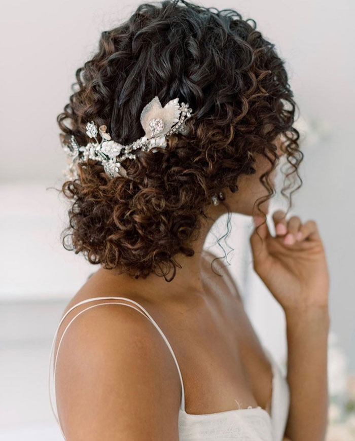 35 Hairstyles for Curly Hair Long Short  Wedding