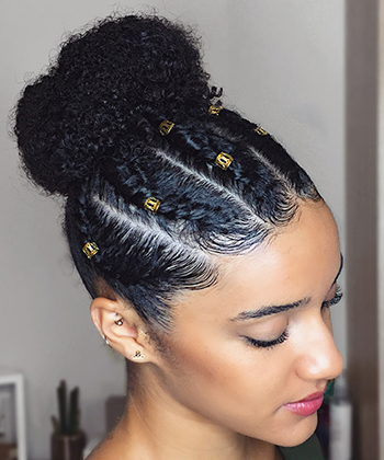 Pineapple Afro Puff Ponytail Extensions Replaceable Bangs - Temu