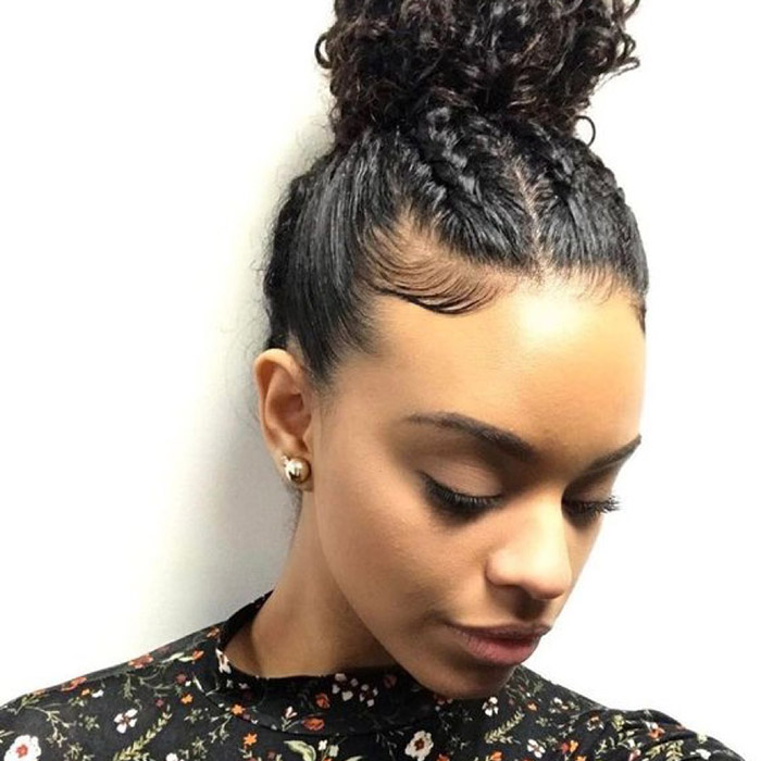 Curly Updos Hairstyles For Black Women
