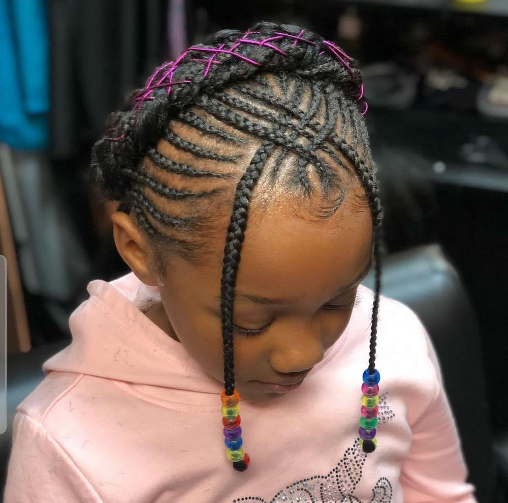 braided bun hairstyles for black kids