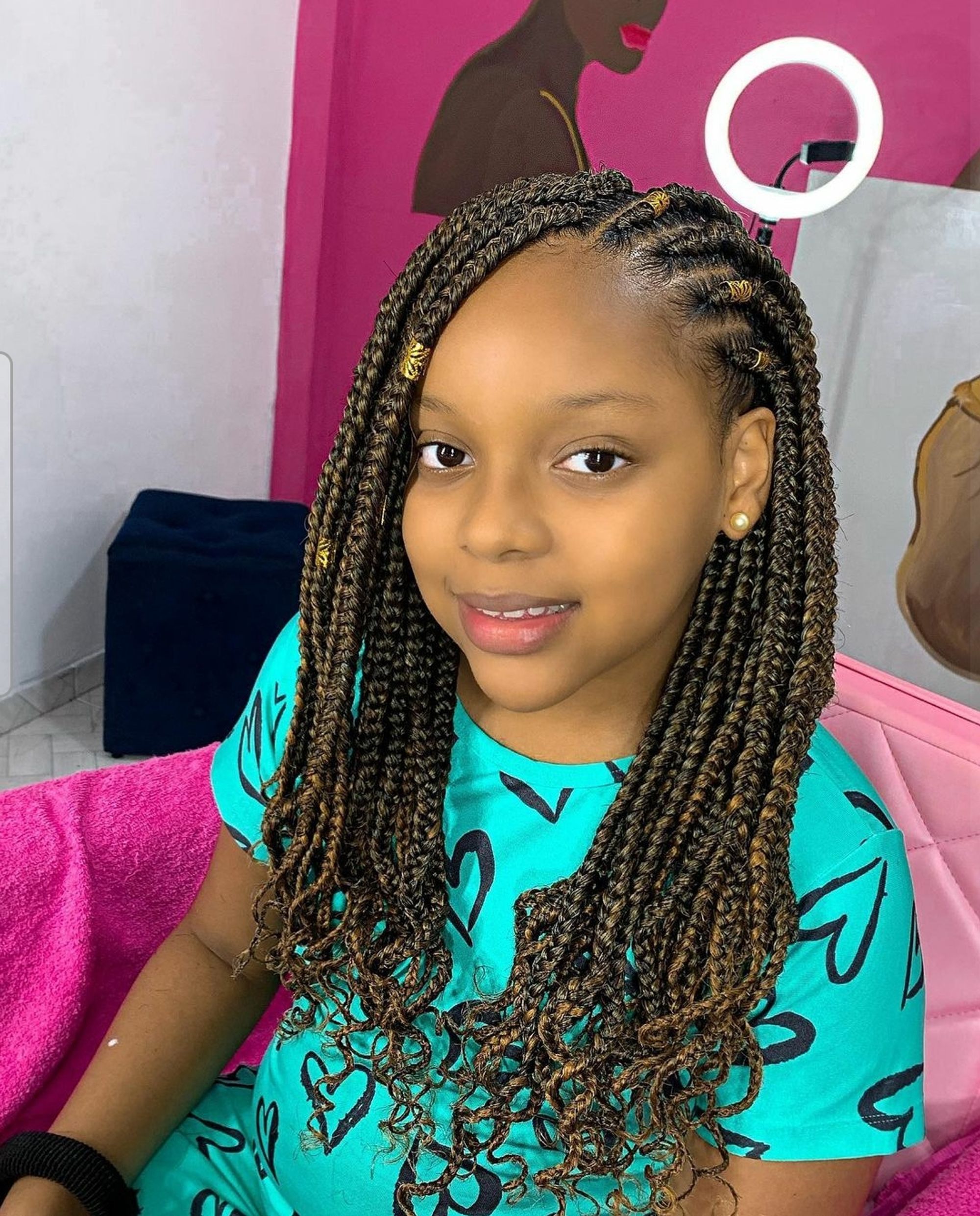 20 Box Braids Hairstyles for Kids